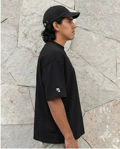 "Antistupid" Statement Oversized Tee | Premium Black Streetwear